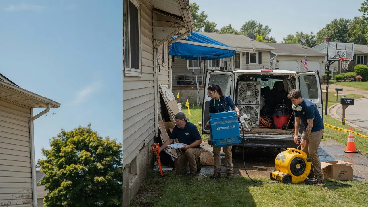 Ceiling Leak Cleanup in Ragsdale, IN near me