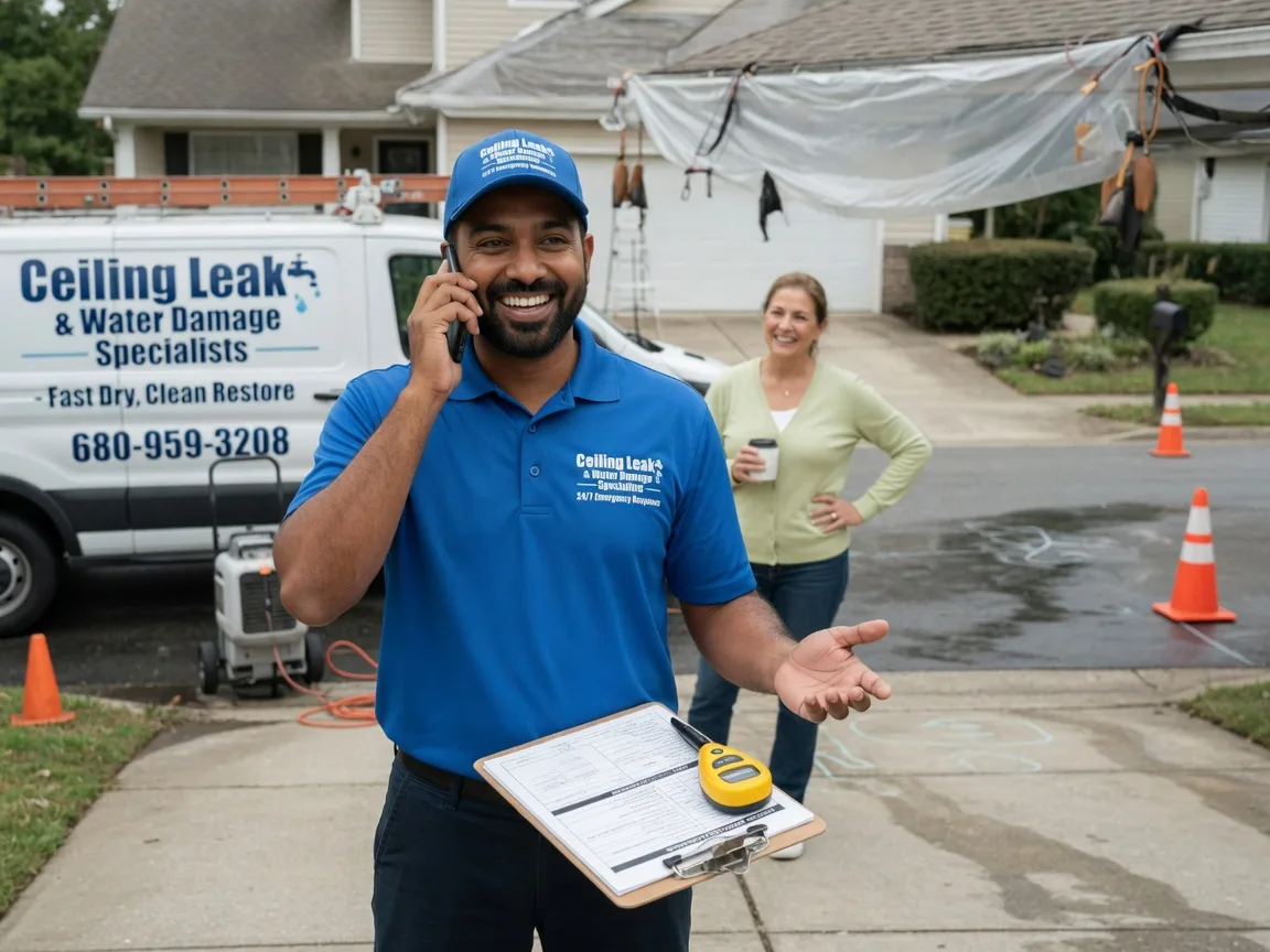 Ceiling Leak Cleanup Ragsdale, IN FAQs